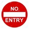 →No Entry